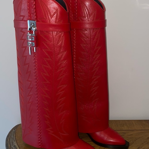 Givenchy Shark Lock Cowboy Boots - Picture 2 of 13